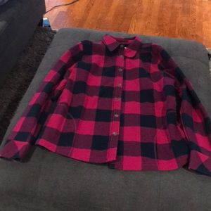 Orvis Buffalo plaid fleece lined flannel